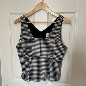 📍SOLD Cabi Bombshell Ponte Knit Cropped Tank | Size Large